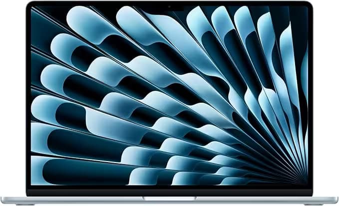 آبل 2025 ماك بوك إير، 15 بوصة، شريحة Apple M4، ذاكرة موحدة 16GB، 256GB - أزرق سماوي