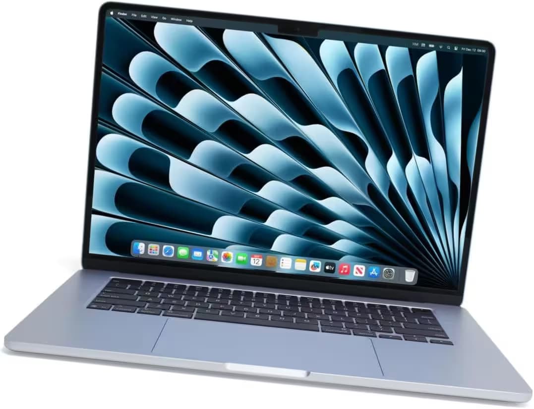 آبل 2025 ماك بوك إير، 13 بوصة، شريحة Apple M4، 10 نوى CPU و8 نوى GPU، ذاكرة موحدة 16GB، 256GB - أزرق سماوي